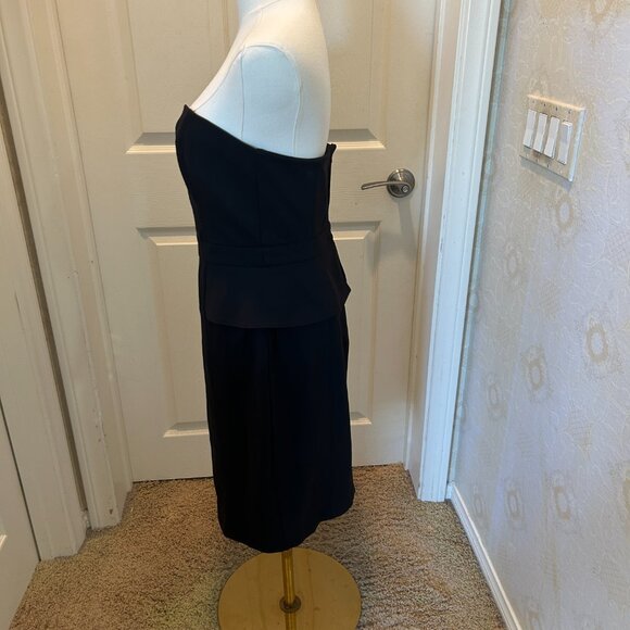 WHITE HOUSE BLACK MARKET Black Strapless Dress Fully Lined Size 6 - Picture 5 of 10